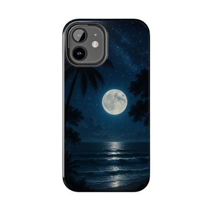 Moonlit Ocean Tough Phone Case, Starry Night Phone Protector, Beach Vibe Phone Cover, Gift for Ocean Lovers, Travel Accessories