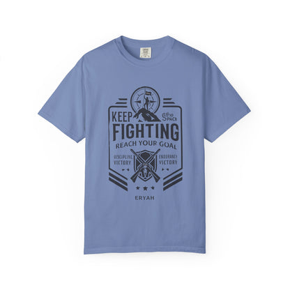 “KEEP FIGHTING” Motivational Military Tee by ERYAH